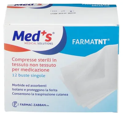 Produktbild von Meds Kompressen aus Vliesstoff, Peel-Open, 7,5x7,5 cm, 12 Stück