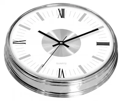 Produktbild von Wanduhr MPM, 2974.7000 - silber/weiß, 30cm
