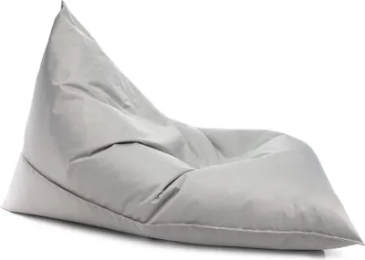 Produktbild von Ecopuf, Lazy Dreieckiger Sitzsack, Sessel Outdoor Pouf, Bean Bag, Perle Nc13, Mittelgroß