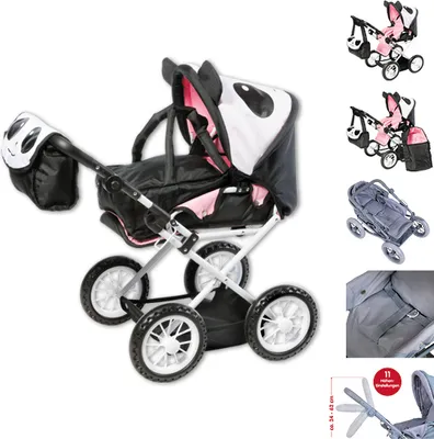 Produktbild von knorr toys Puppenwagen Ruby - "Panda"; 63101