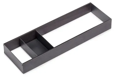 Produktbild von Emuca Schubladenorganisator Orderbox, 150x470mm, Stahl und Holz, Anthrazitgrau