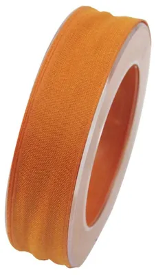 Produktbild von Webband, Schleifenband 25mm orange 20m Rolle (1m=0,45EUR) Goldina