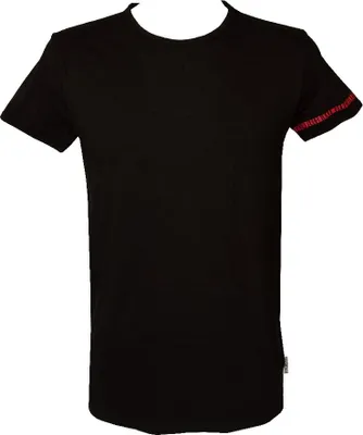 Produktbild von BIKKEMBERGS Herren-T-Shirt, kurzärmelig, Rundhalsausschnitt, Stretch-Baumwolle, Artikel BKK1UTS09SI, M, Cotone 95%,Elasthan 5%