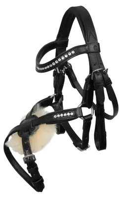 Produktbild von Imperial Riding Hobby Horse Trense Free Spirit Mexikanisch Kunstfell Strass Schwarz