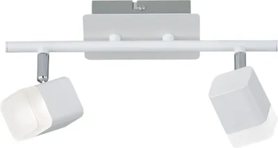 Image de Plafonnier à LED - blanc - 2 feux - L 30 cm