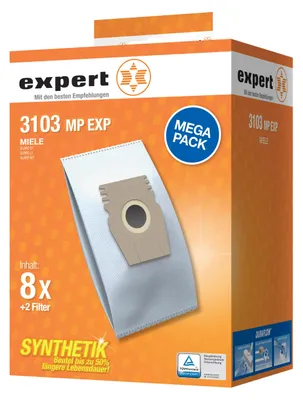 Produktbild von expert 3103MPEXP Staubsaugerbeutel DURAFLOW 8+2 Motorfilter