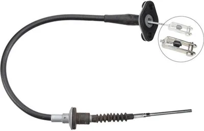 Imagen del producto de Cable de accionamiento del embrague, 665 mm, con ABS, para, entre otros, modelos NISSAN Pixo