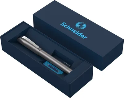 Produktbild von Schneider Set Tintenroller Ceod Shiny graphite/Tintenpatronen blau