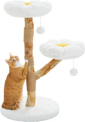 Produktbild von Purpurra Kratzbaum Naturgetreuer Kratzbaum mit Korb, Höhle und Hängematte