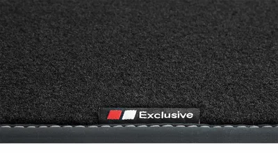 Immagine prodotto di Tappetini dal design esclusivo adatti per VW T5, T6 e T6.1 dal 2003-07/2024, cucitura: argento