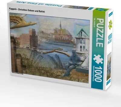 Produktbild von CALVENDO Puzzle Kappeln - Zwischen Ostsee und Schlei | 1000 Teile Lege-Größe 64x48cm Foto-Puzzle für glückliche Stunden