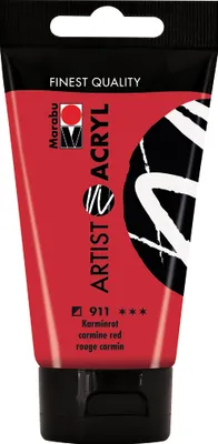 Produktbild von Marabu 12200002911, 75 ml, Rot, Tube, Wasserfest