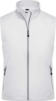 Produktbild von James+Nicholson JN1023 | Damen Softshell Vest / Wind- und wasserdicht - Farbe: Off-White - Größe: M