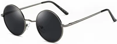 Produktbild von Runde polarisierte Sonnenbrille für Damen und Herren, Retro-Vintage-Brille, Metallrahmen