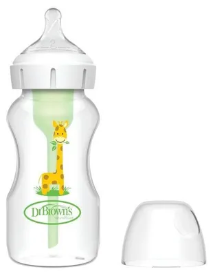 Dr. Brown's Flasche mit breiter Öffnung, 270 ml, Options+ Zebra, Modell WB91019