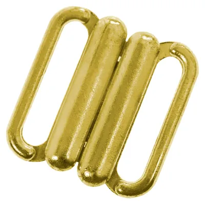 4 Bikini-Verschlüsse Bikini BH Verschluss, Metall, 10mm gold