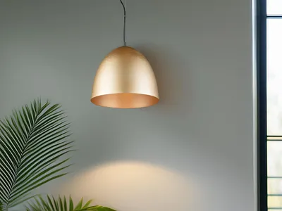Produktbild von LED Pendelleuchte Modern Esstischlampe Küchenlampe Messing einflammig Ø 40cm