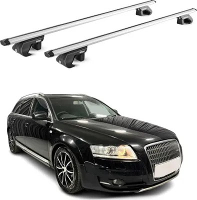 Image de Barres de toit transversales ABE pour Audi A6 Allroad C6 C7 2006-2018 5P Gris 2x