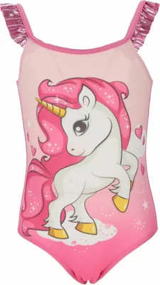 Produktbild von Unicorn Badeanzug für Mädchen Schwimmkleidung Strandoutfit für einen Tag am Strand 5/6 Jahre