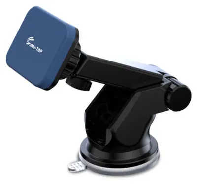 Produktbild von INF Magnetische Auto-Handyhalterung mit Saugnapf PC 6cmx9.5cmx5cm für Auto Blau