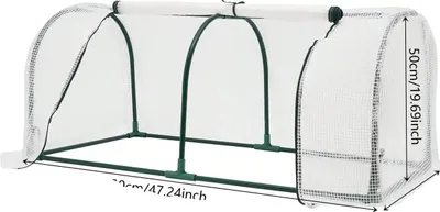Produktbild von Gewächshaus, Kompaktes Design, Rollfenster, WEISS