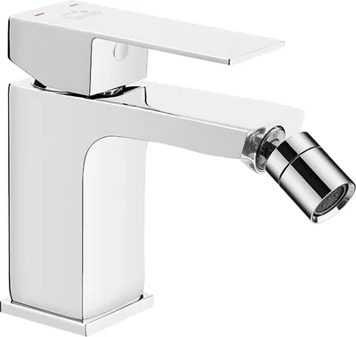 Immagine prodotto di Miscelatore a stelo per bidet da bagno con spina argento cromo Laveo Kvadrato