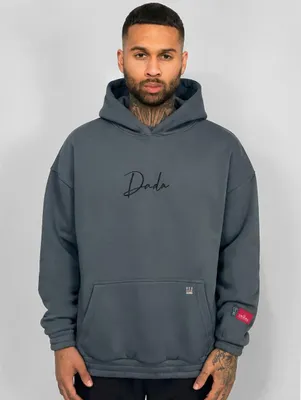 Produktbild von DADA Supreme Oversized Hoodie mit Logo-Details und Reißverschlusstasche Größe: 3XL