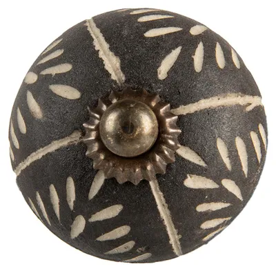 Produktbild von Clayre & Eef Türknauf Ø 4x4 cm Grau Keramik