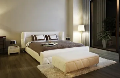 Produktbild von Modernes Design Bett Hotel XXL Betten Luxus Stil Doppel Leder 140 160 180x200cm