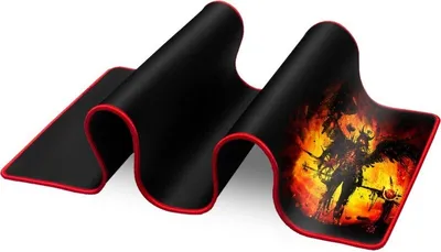 Produktbild von Defender WARRIOR, Schwarz, Abbildung, Stoff, Gummi, Anti-Rutsch-Basis, Gaming-Mauspad