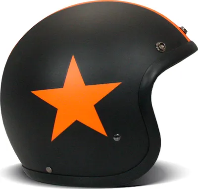 Obrázek produktu pro Jet Helma Cafe Racer DMD RETRO Star Black Orange Matt velikost M