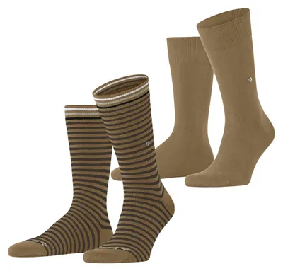 Immagine prodotto di Calzini da uomo Burlington, confezione multipla "Everyday Stripe" in cotone, motivo a righe, taglia M