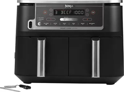 Image de Friteuse sans huile Ninja Air Fryer AF451EU, 9,5 L, Double Cuve, 6 Programmes, 2470 W