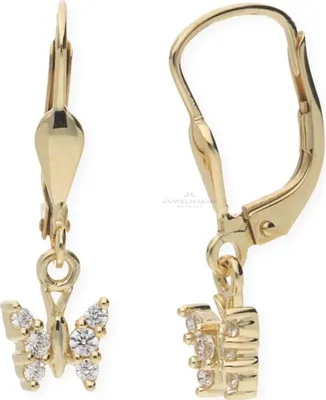 Produktbild von JuwelmaLux Kinder Schmetterling Ohrhänger 333 Gold mit Zirkonia JL10-06-1537