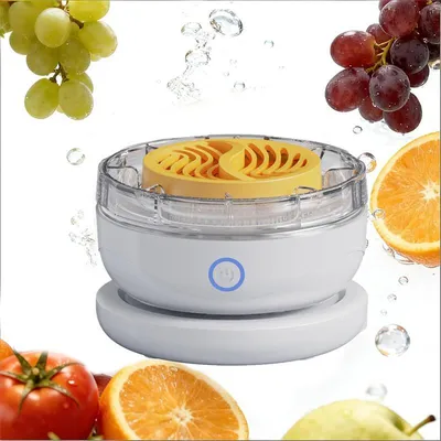 Produktbild von Elektrische Obst- und Gemüsewaschmaschine, mit elektrolytischer Wasserreinigung, großer Reaktionsfläche, 6-Minuten-Countdown, zum Reinigen