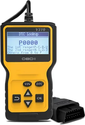 Image de Scanner Obd2 Lecteur de code moteur Obd Ii Testeur d'outil de diagnostic automobile Scanner à écran d'affichage Décodeur Détecteur Jaune