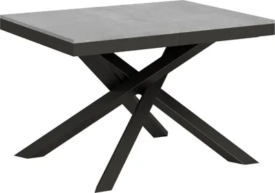 Produktbild von ITAMOBY - Ausziehtisch 120/224x90 cm Volantis Evolution Zement Gestell und Füße Anthrazit