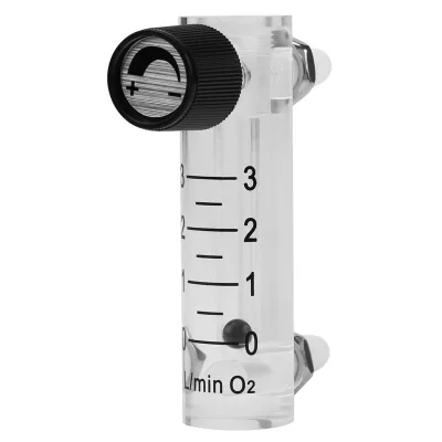 Productafbeelding van LZQ-2 Debietmeter, 0-3 liter per minuut, met regelklep, geschikt voor zuurstof/lucht/gas
