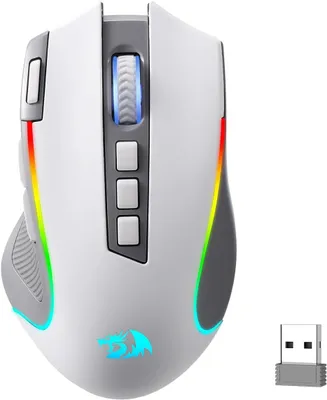 Produktbild von Redragon M612 PRO RGB Gaming Maus 8000 DPI Kabelgebundene/Kabellose Maus mit 9 Programmierbaren Tasten & 6 Hintergrundbeleuchtungsmodi BT & 2.4G