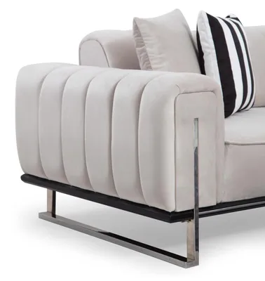 Immagine prodotto di Set da salotto 2x divano a tre posti chesterfield divano design poltrona mobili