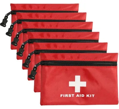 Produktbild von Leere Erste-Hilfe-Tasche Mini Reise 15 x 10 cm 6 Stück Nylongewebe wasserdicht