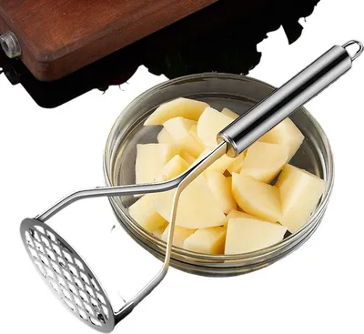 Produktbild von Kartoffelstampfer Edelstahl 28,5 cm, Edelstahl teilmattiert, spš¹lmaschinengeeignet
