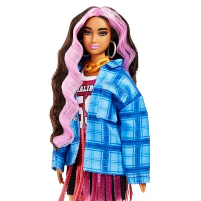 Produktbild von Barbie Extra Puppe Basketball Jersey, Anziehpuppe, Modepuppe