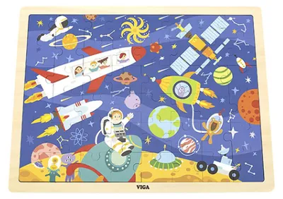 Image de Viga Puzzle en bois 48 pièces Viga 44586 - Zone de construction