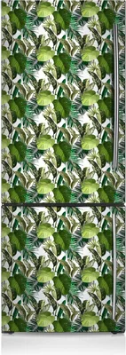 Produktbild von Magnetfolie Magnete Küche Kühlschrank Dekoration 70x190 cm - Tropische Blätter