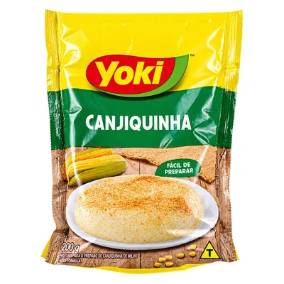 Produktbild von Yoki Canjiquinha de Milho 200 g – Fertigmischung für brasilianisches Maisdessert – Mistura para Canjiquinha