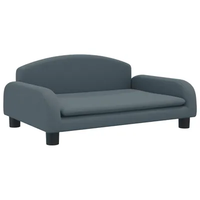 Zdjęcie produktu dla vidaXL Legowisko dla psa ciemnoszare 70x45x30 cm tkanina