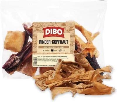 Productafbeelding van Natuurlijk rundervel kauwspeeltje voor middelgrote tot grote honden - 250g