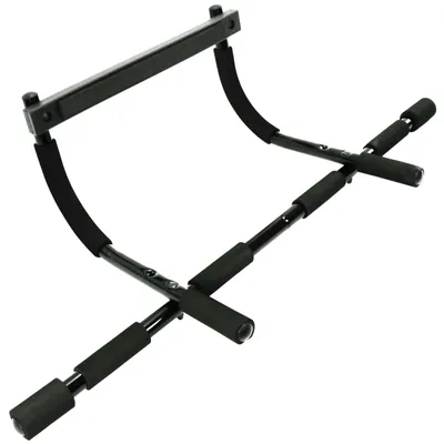 Produktbild von Best Sporting 4 in 1 Multifunktions Tür-Reck I Klimmzugstange mit Softgrip I Belastbar bis 100 kg I Einfache Montage ohne Bohren I Für Klimmzüge, Liegestütze, Dips, Sit-Ups