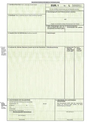 Produktbild von RNK Warenverkehrsbescheinigung EUR.1 DIN A4 SD